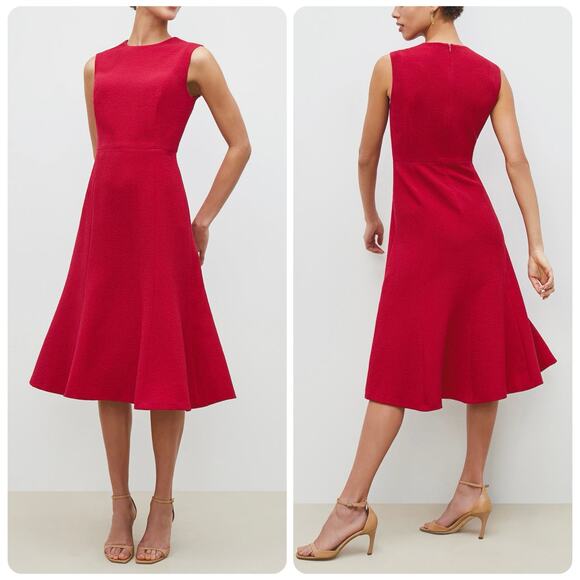 M.M. LaFleur Jane 1.0 Staccato Crepe Dress Women's Size 4 Color Hibiscus NEW - Picture 1 of 16